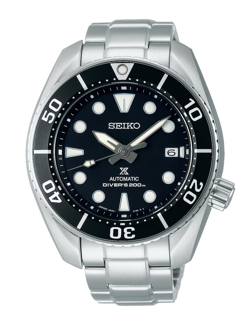 Seiko Prospex automatic divers watch with black dial