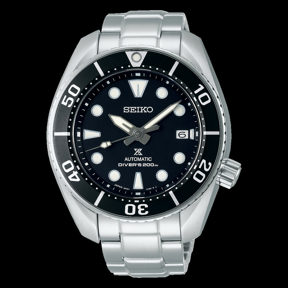Seiko Prospex automatic divers watch with black dial