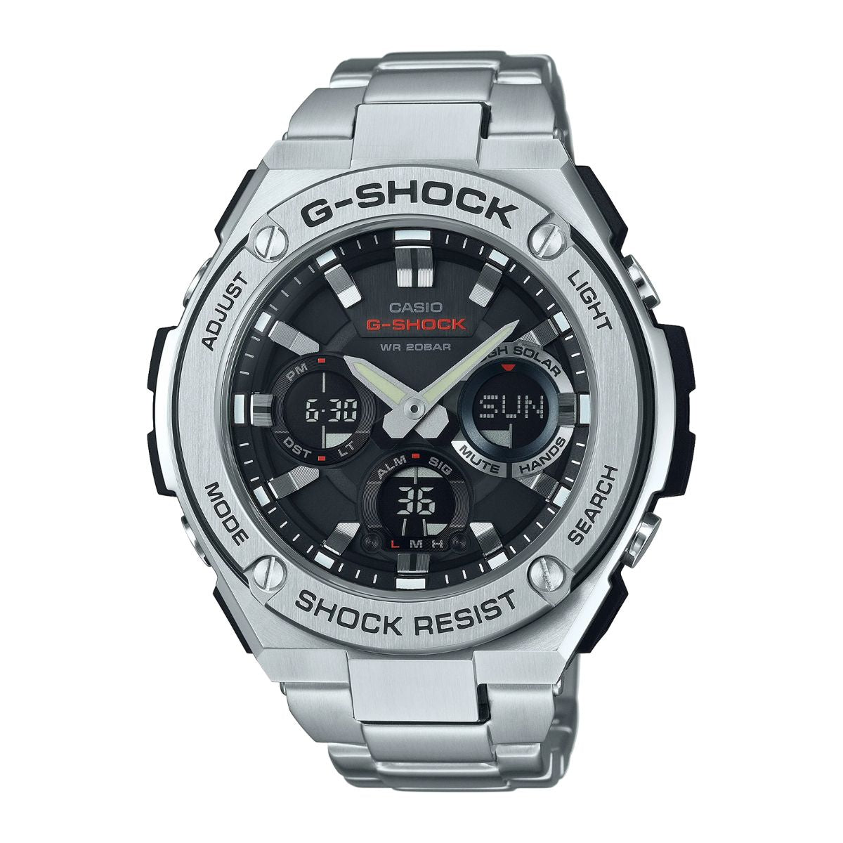 G - Steel Analogue/Digital Watch - Wrights Jewellers