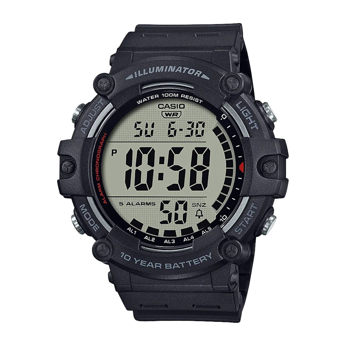 AE1500WH-1A Casio Black Digital Watch | Wrights Jewellers NZ