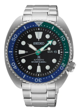 Seiko Prospex automatic divers 200m watch with blue and green rotating bezel