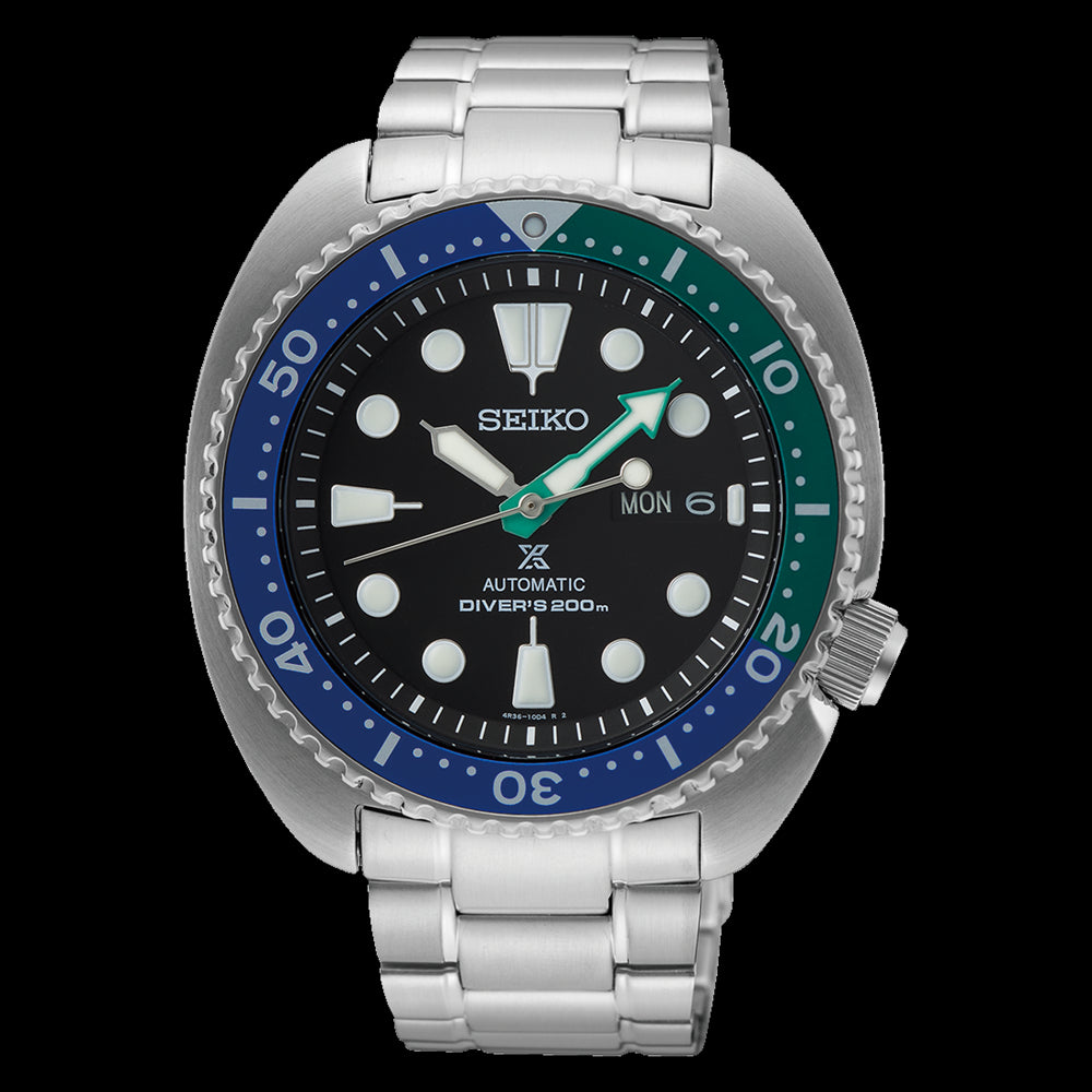 Seiko Prospex automatic divers 200m watch with blue and green rotating bezel