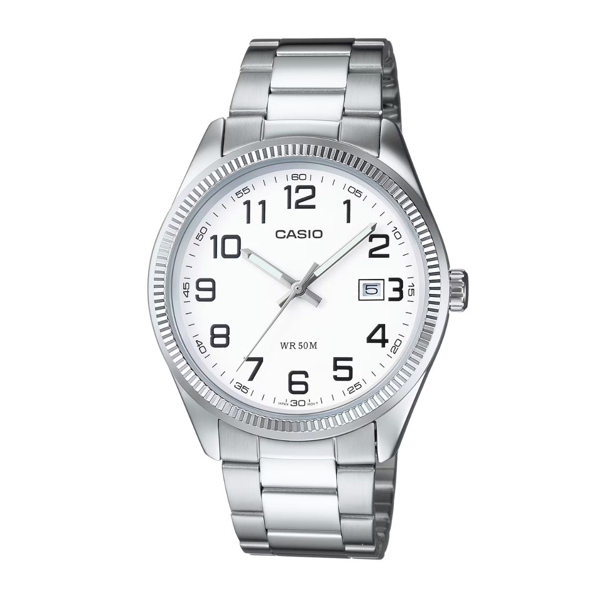 MTP1302D-7B Casio White Analogue Watch | Wrights Jewellers NZ