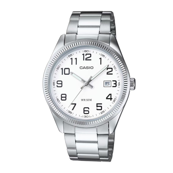 MTP1302D-7B Casio White Analogue Watch | Wrights Jewellers NZ