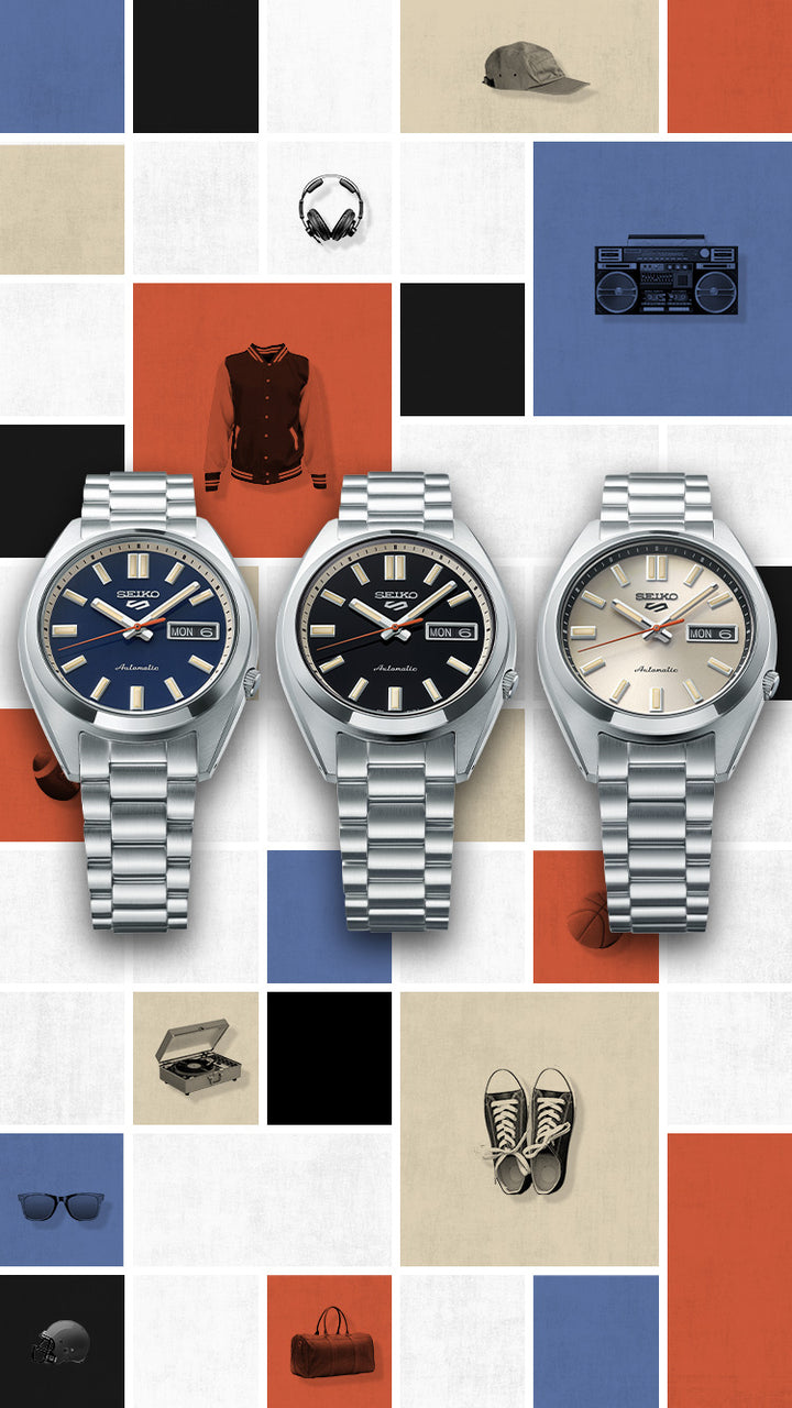 Seiko 5 Sports automatic watches for men.