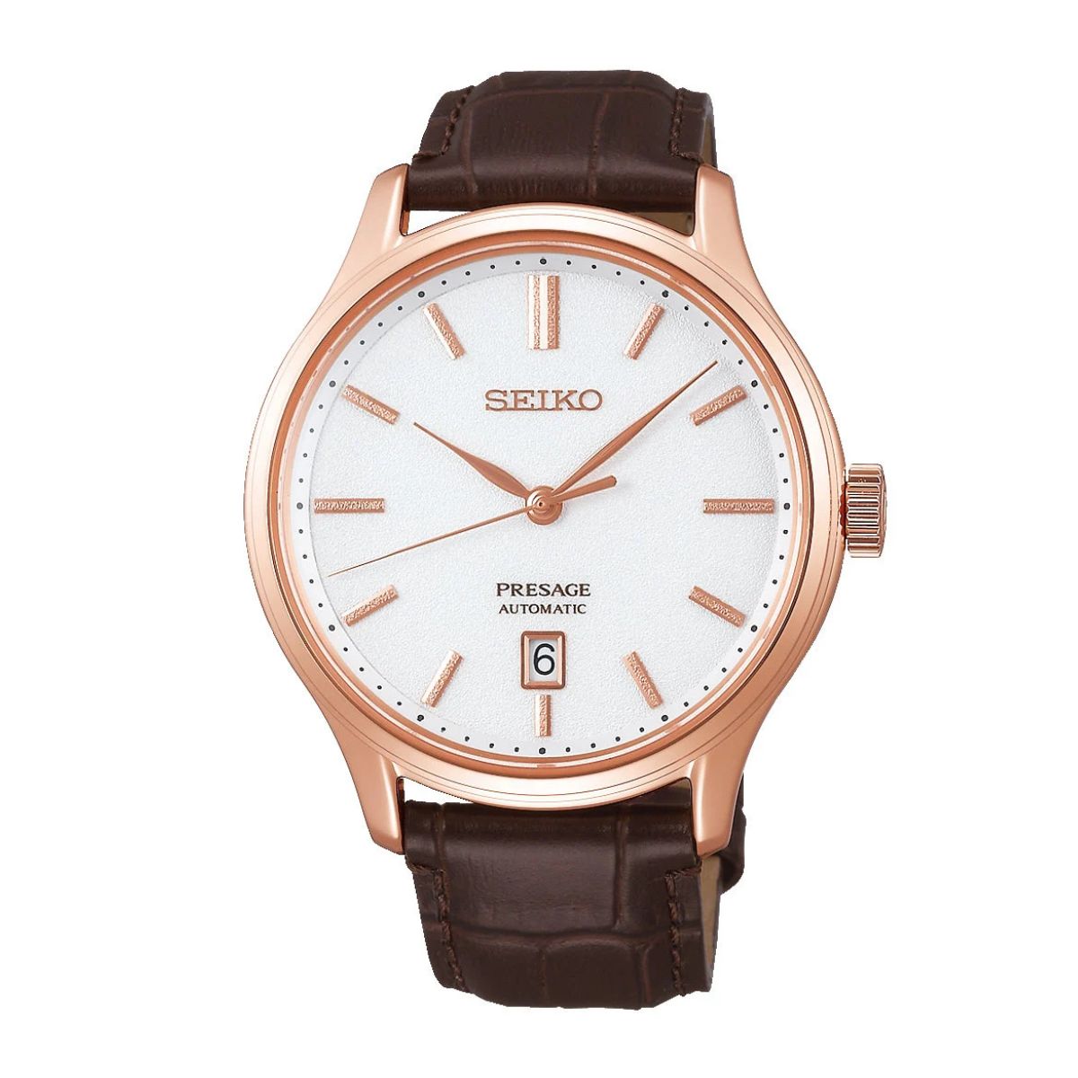 Seiko Presage SRPD42J Automatic Watch | Leather Strap Sapphire Crystal | Wrights Jewellers NZ