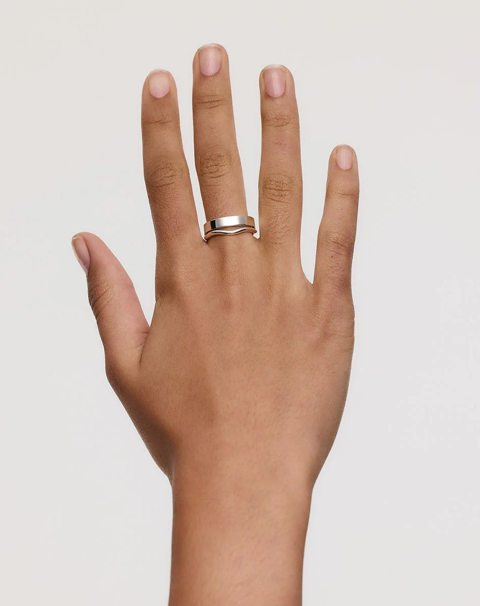 Meadowlark Bliss Ring Sterling Silver - View 2 | Wrights Jewellers NZ