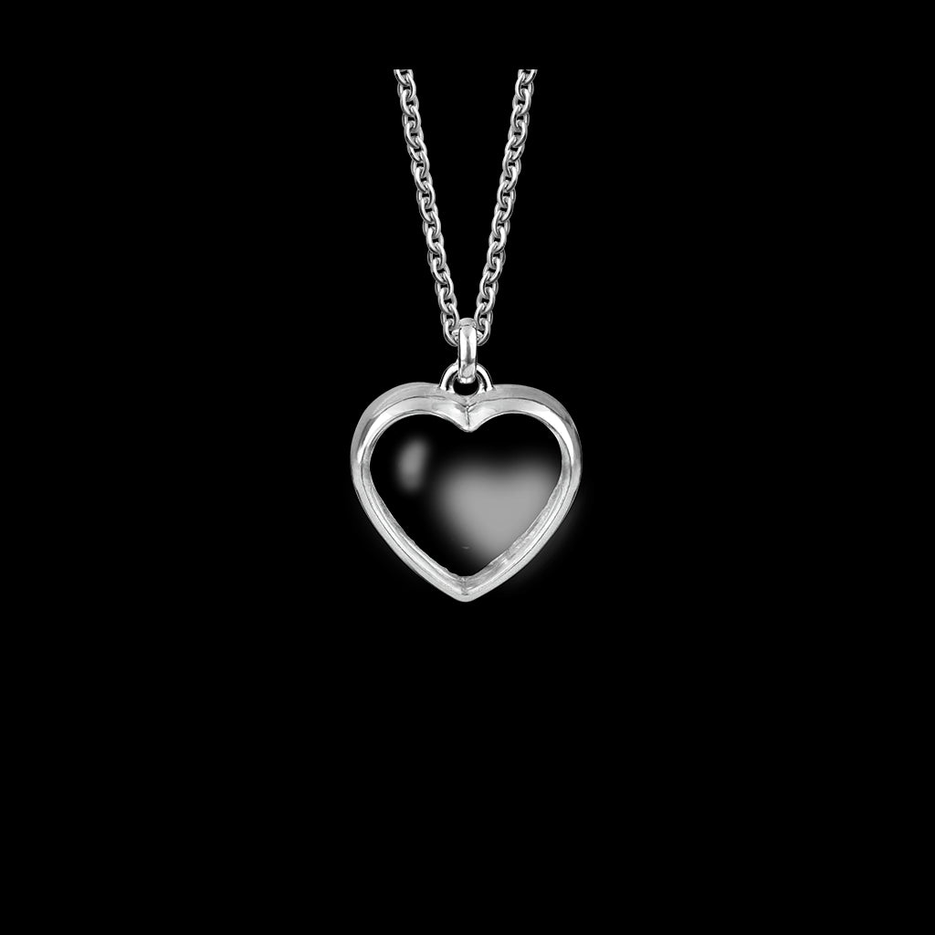 Silver heart locket