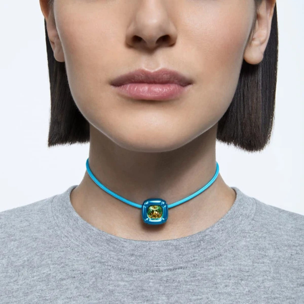 Swarovski Dulcis Blue Necklace - View 2 | Wrights Jewellers NZ
