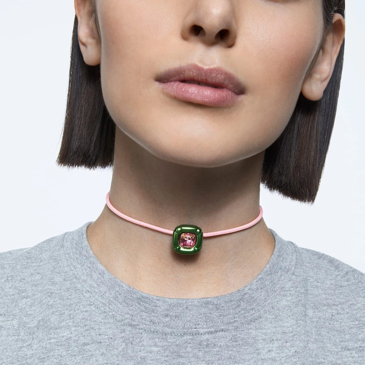 Swarovski Dulcis Green Crystal Pendant Necklace - View 2