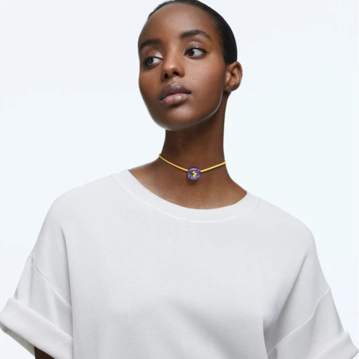 Swarovski Dulcis Purple Necklace - View 2 | Wrights Jewellers NZ
