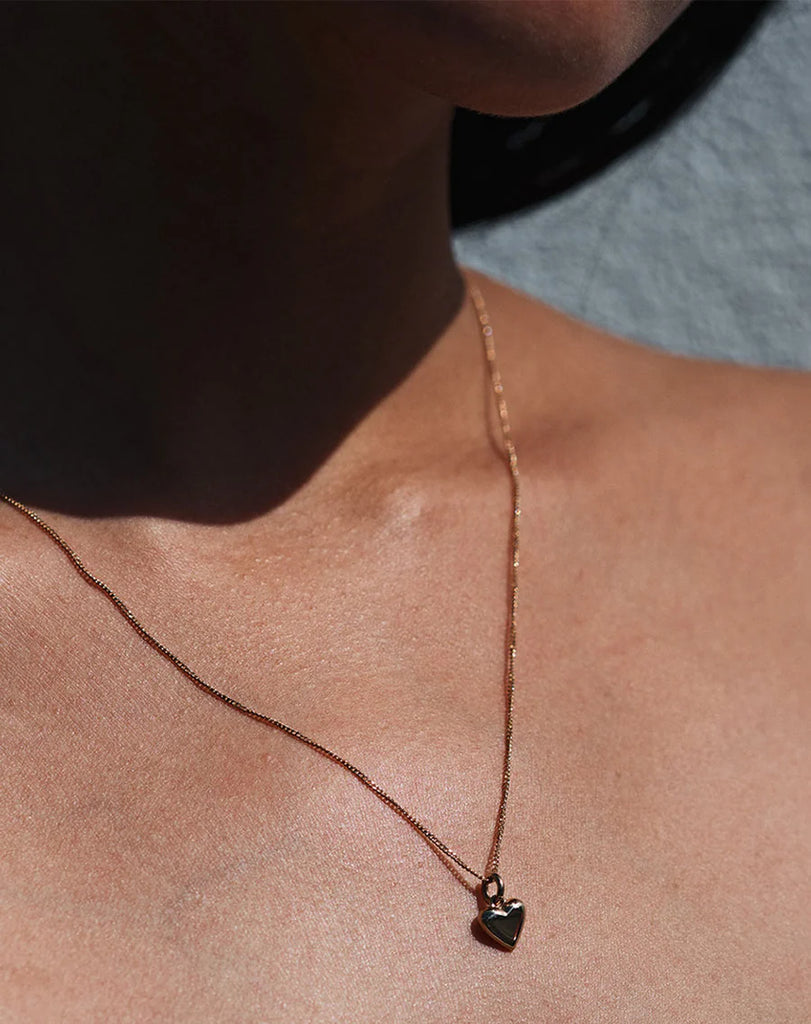 Meadowlark heart necklace