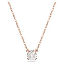 Swarovski rose gold Constella necklace