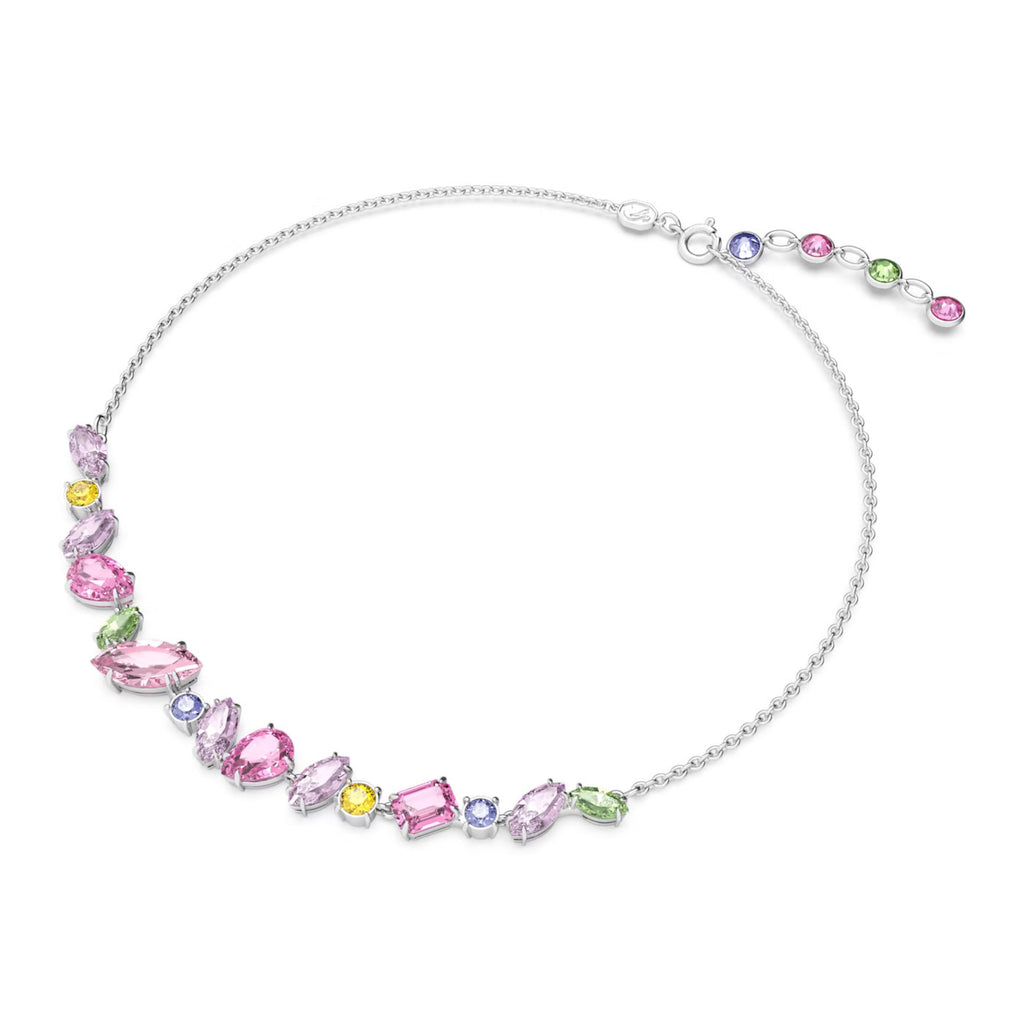 Swarovski Gema Necklace with multi coloured crystals