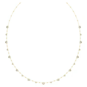 Long necklace set with Swarovski crystals