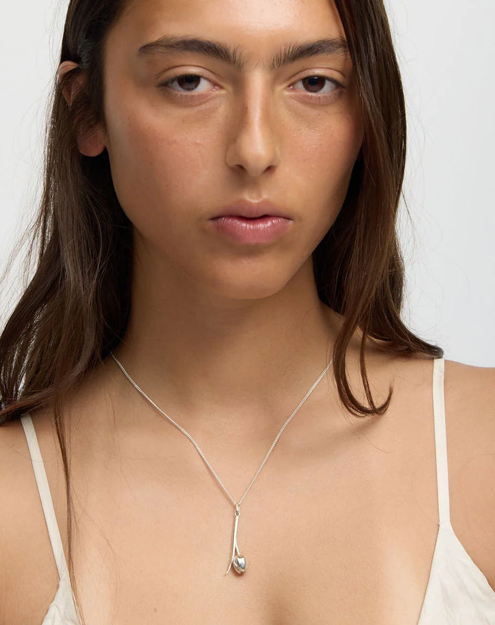 Meadowlark Tulip Necklace Sterling Silver - View 2 | Wrights Jewellers NZ