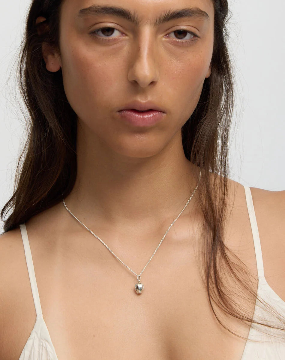 Meadowlark Tulip Charm Necklace Sterling Silver - View 2 | Wrights Jewellers NZ
