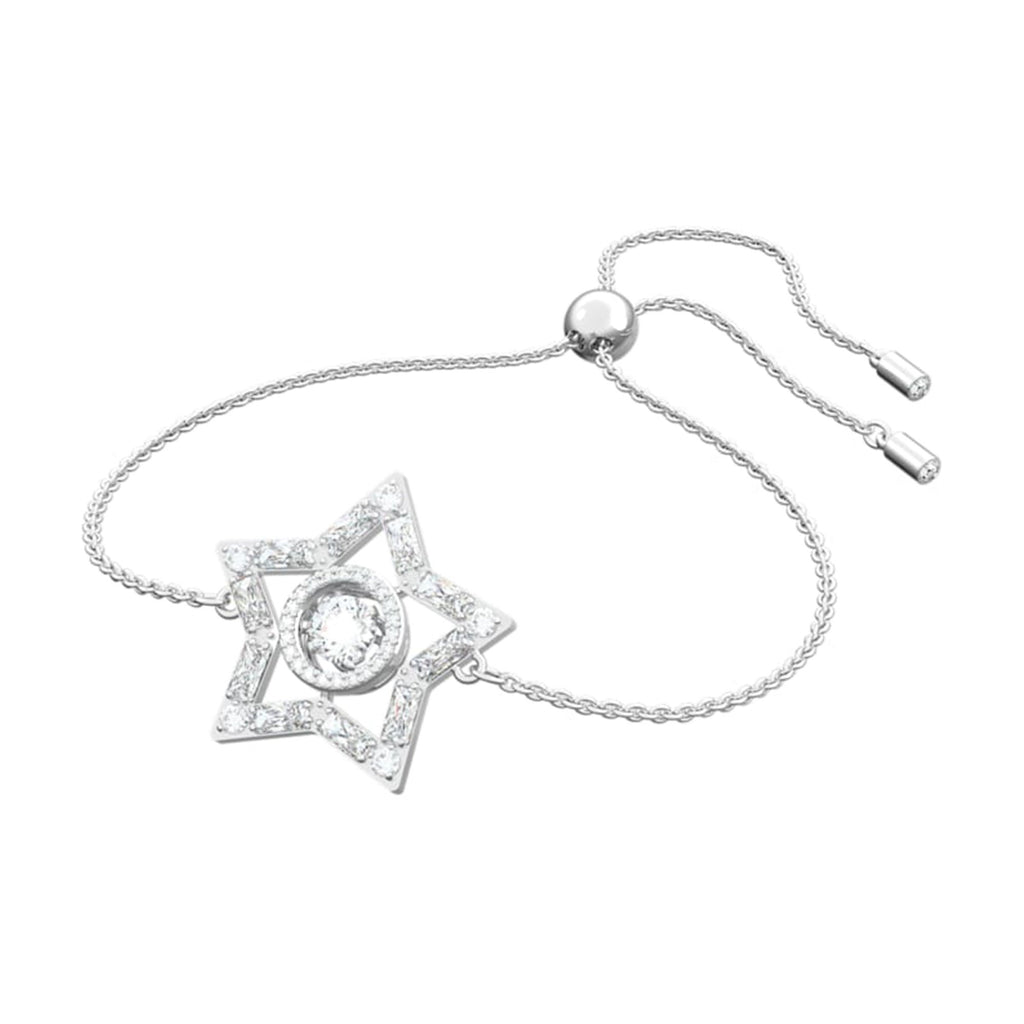 Swarovski crystal star bracelet with an adjustable length
