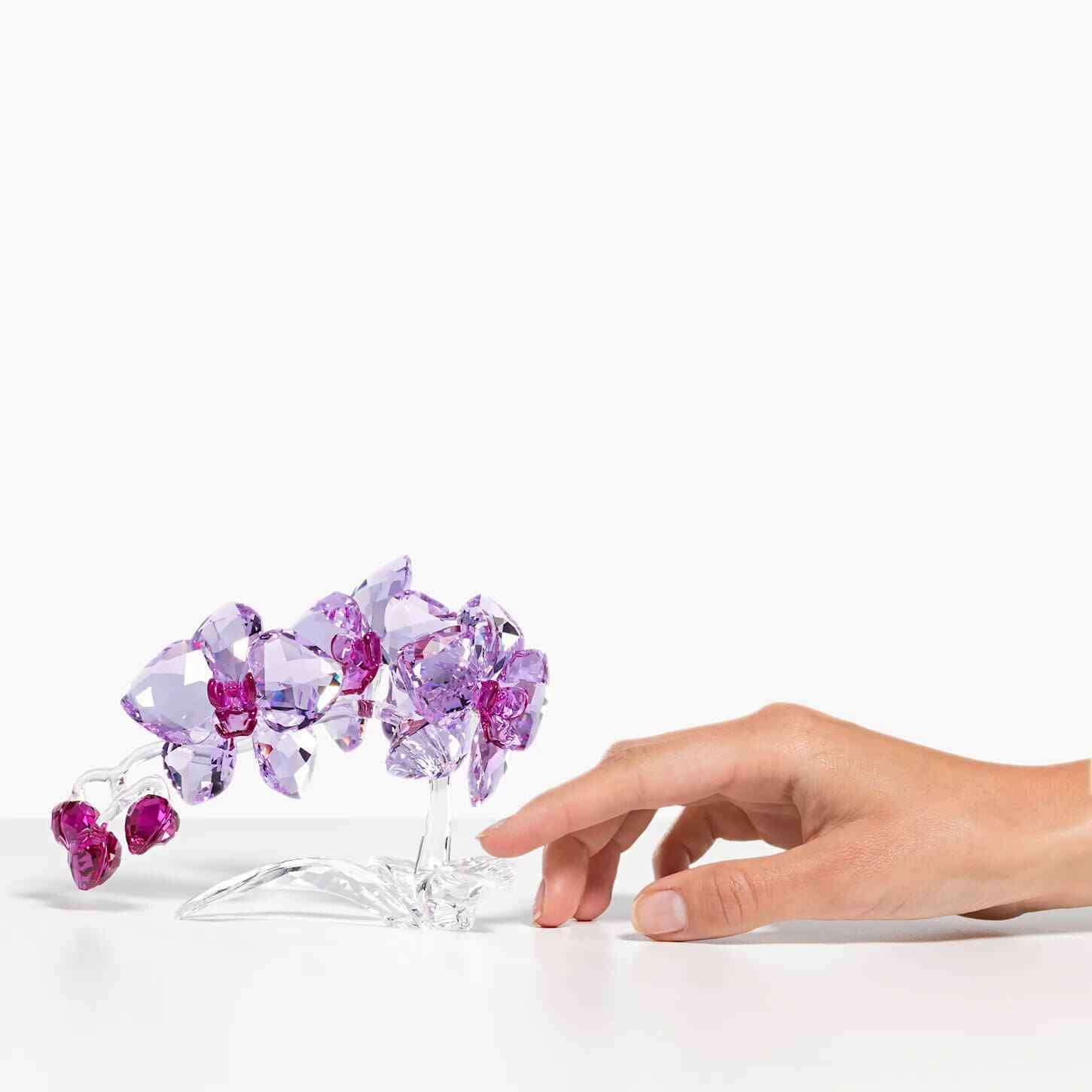 Swarovski crystal orchids
