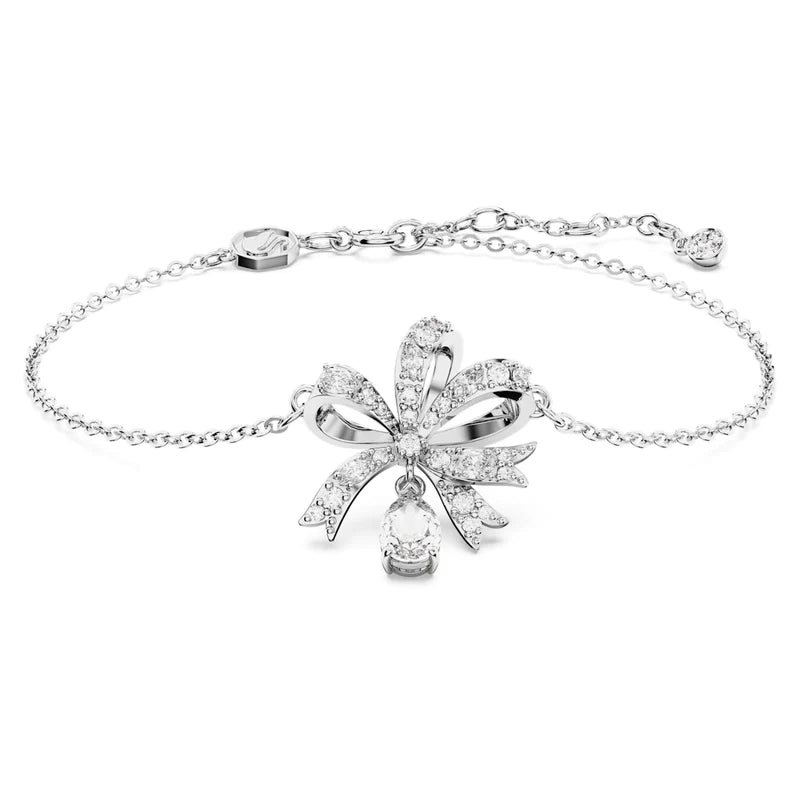 Swarovski silver bow bracelet