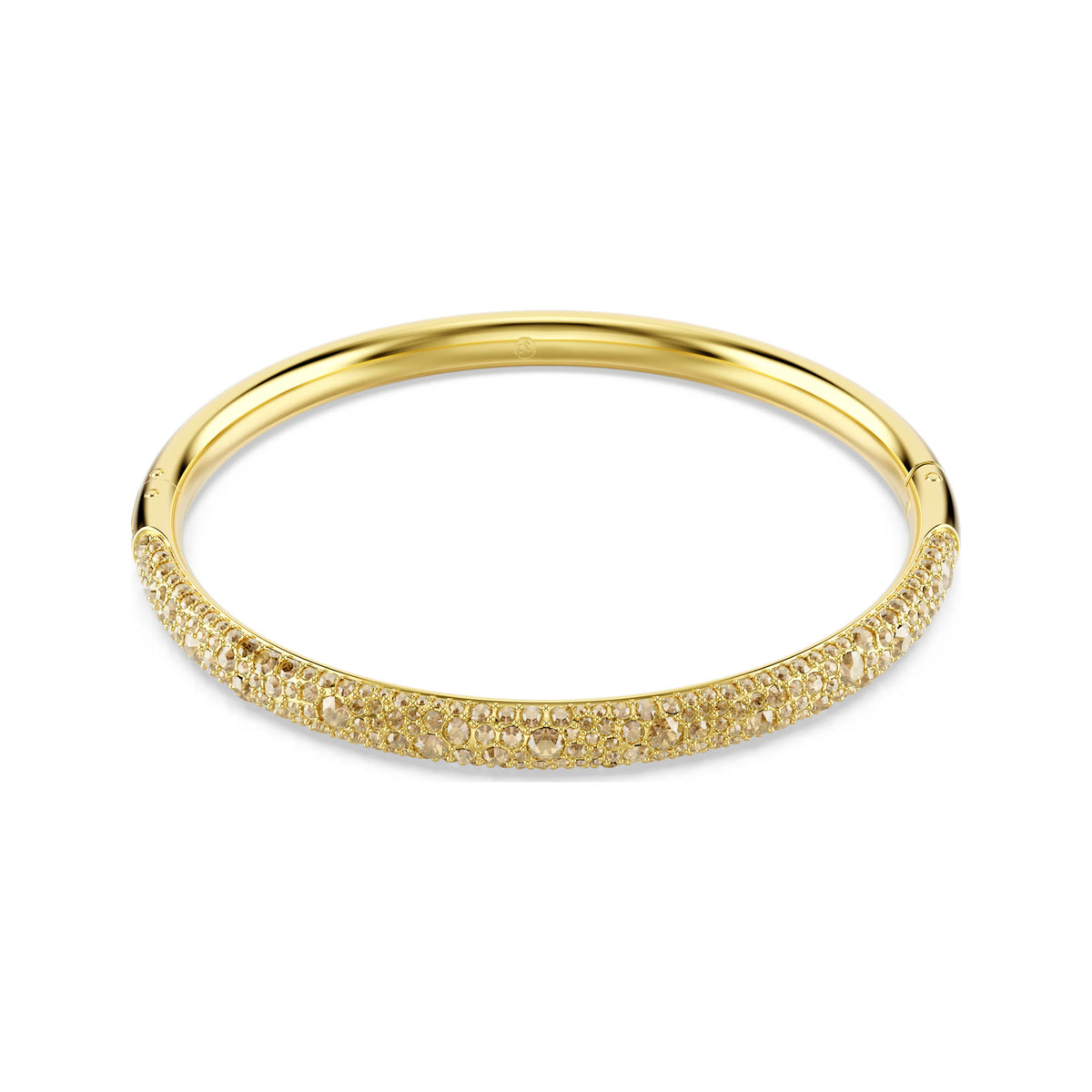 Swarovski Sublima bangle, 18K gold finish with gold-tone crystal pavé