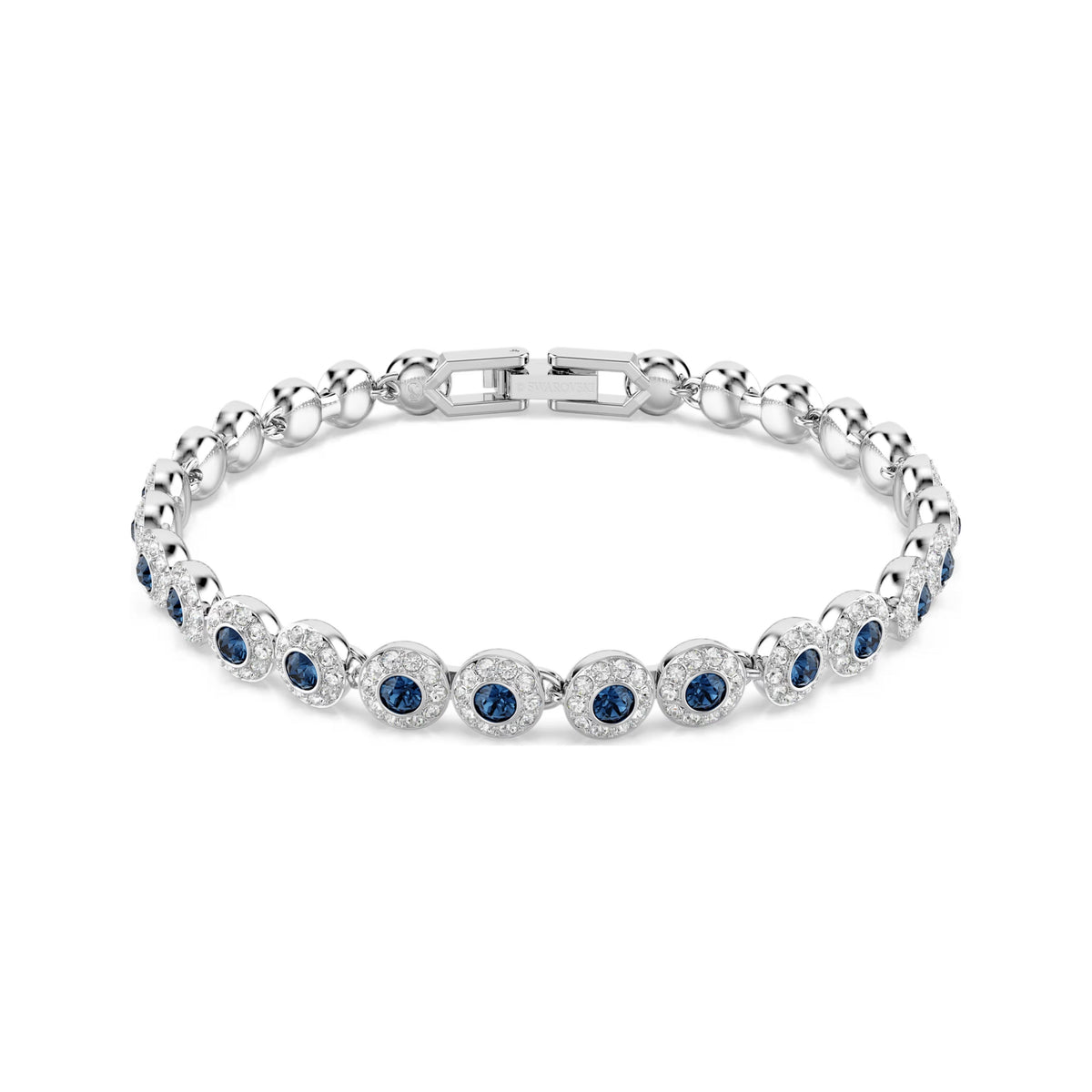 Swarovski Una Angelic bracelet with blue round cut crystals and pavé