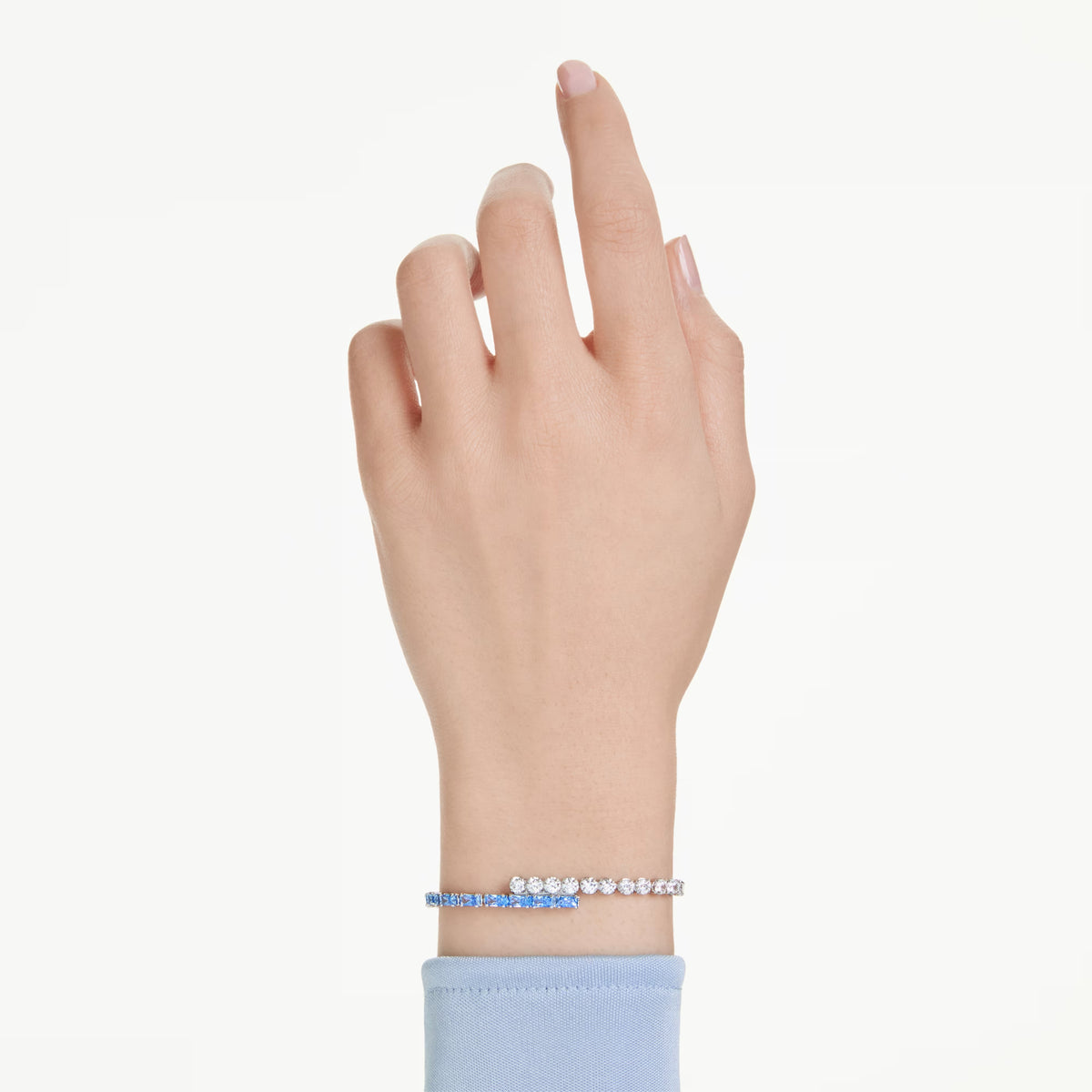 Swarovski Matrix Tennis bracelet blue detail