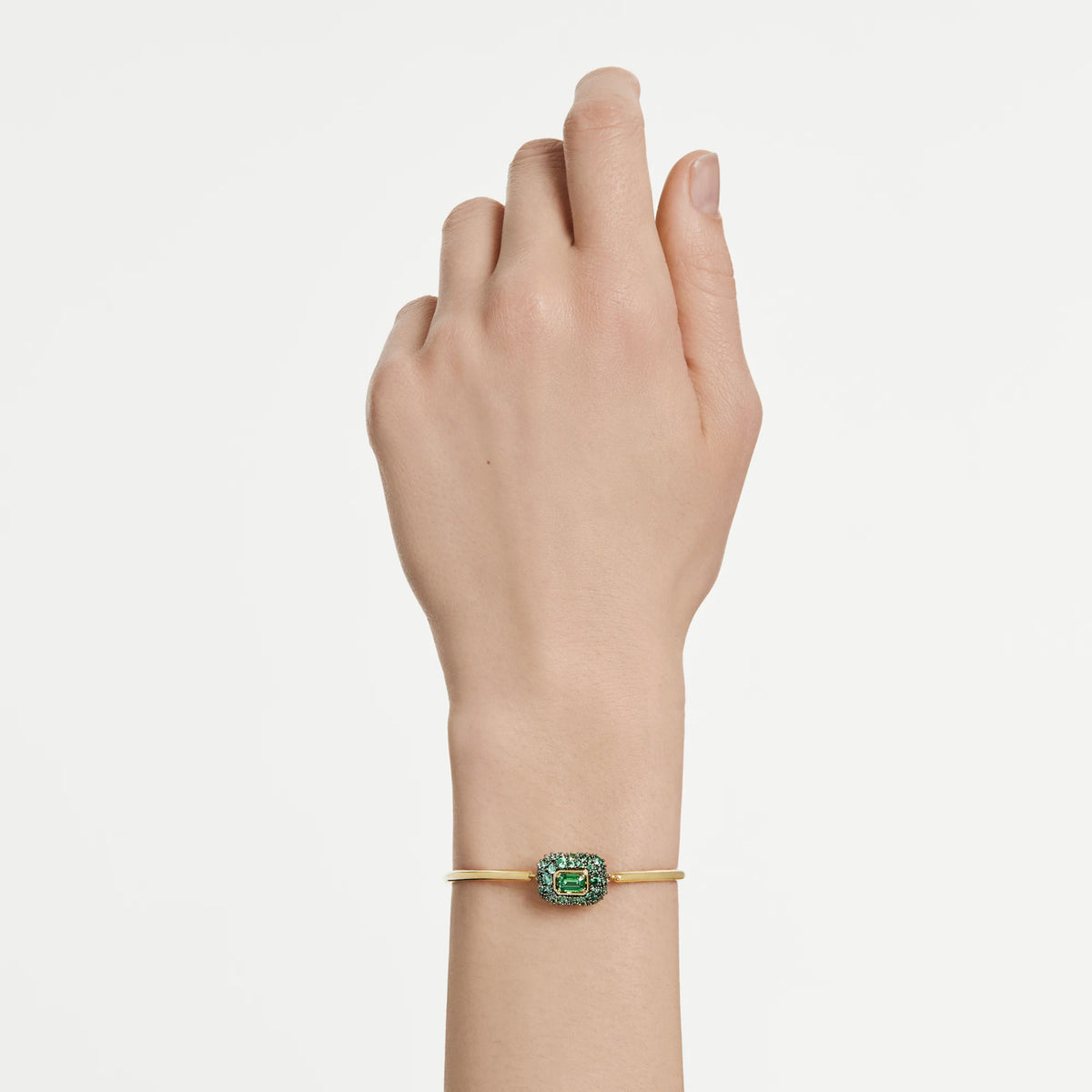 Swarovski Sublima green bangle, alternate view