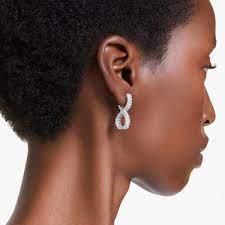 Infinity hoop earrings