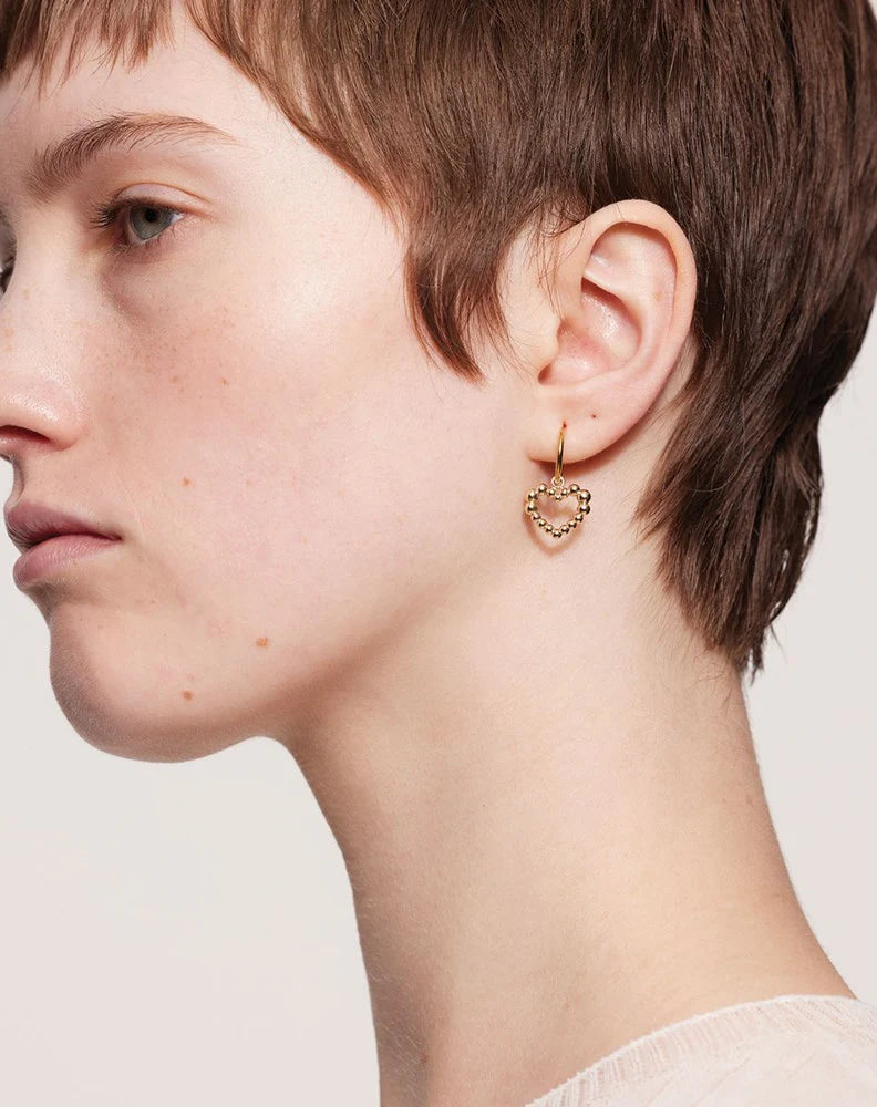 Meadowlark Fizzy Heart Signature Hoops