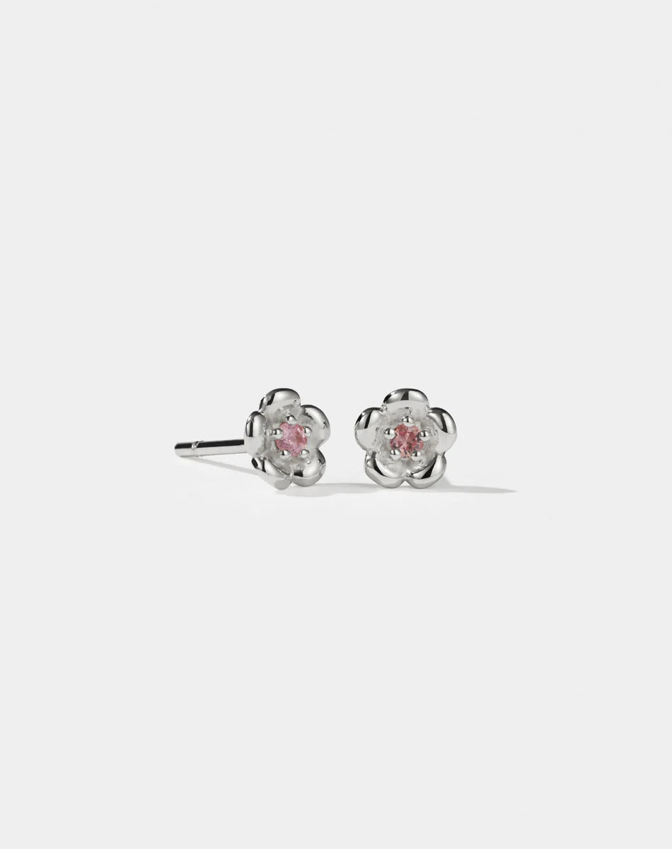 Meadowlark Posie Studs Pink Sapphire | Wrights Jewellers NZ