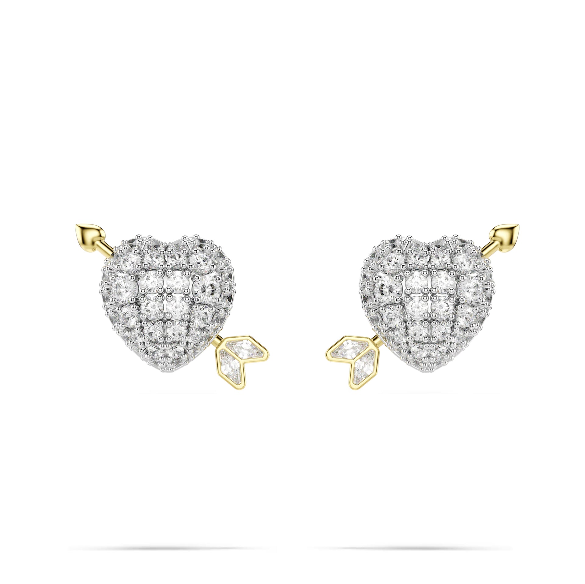 Swarovski Idyllia Heart with Arrow Stud Earrings