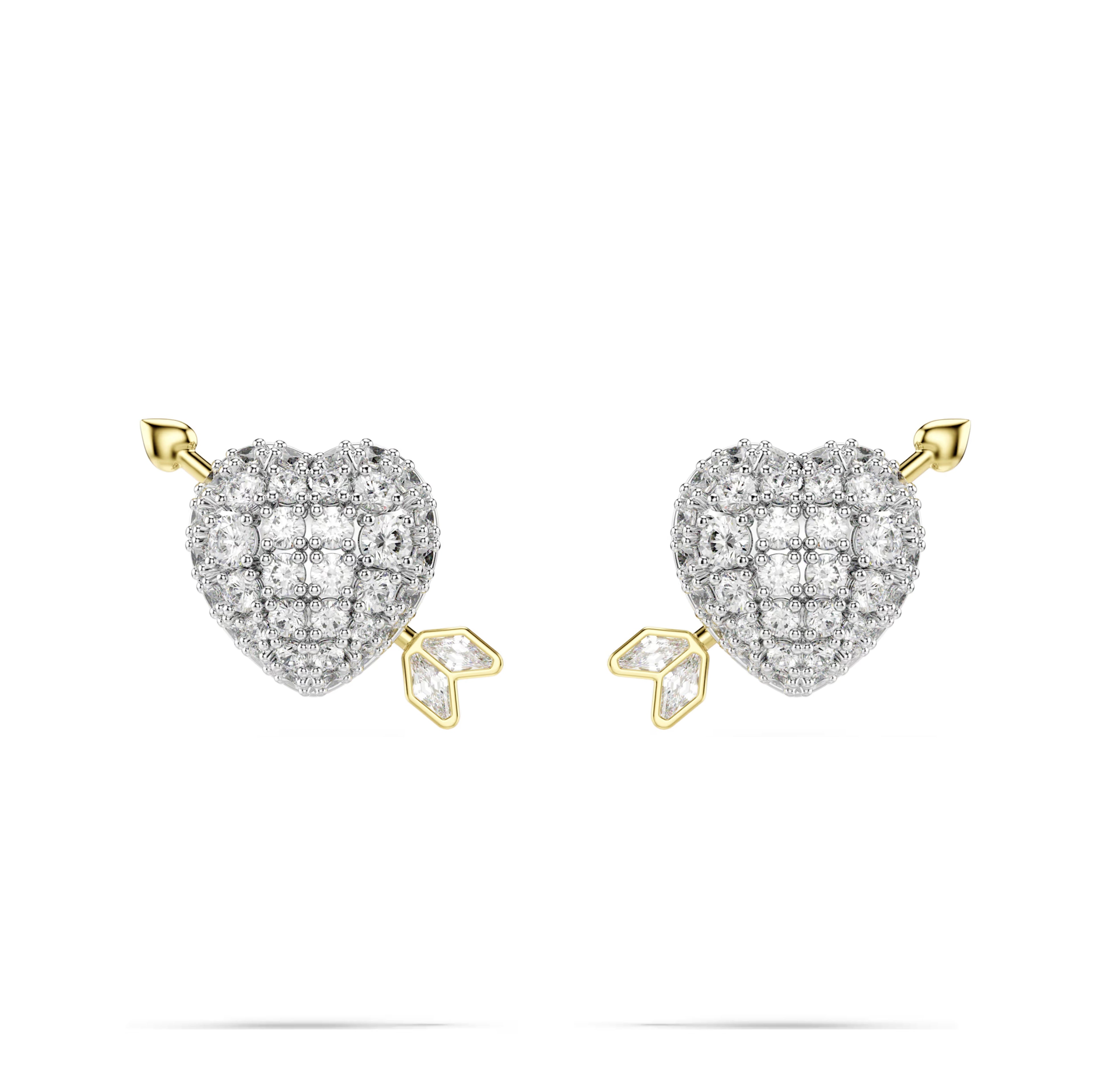 Swarovski Idyllia Heart with Arrow Stud Earrings
