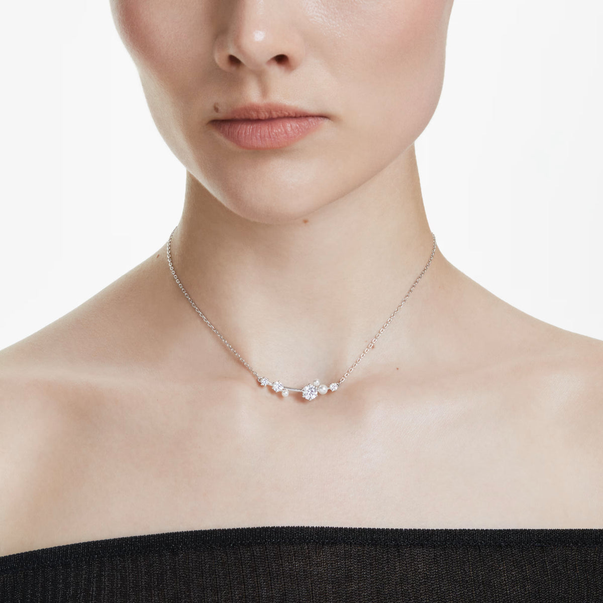 Swarovski Constella necklace worn as a choker