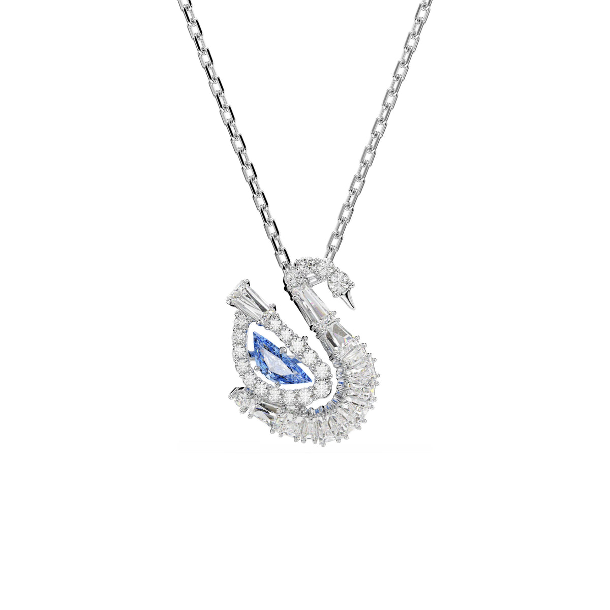 Swarovski Swan Pendant, Blue | Wrights Jewellers NZ