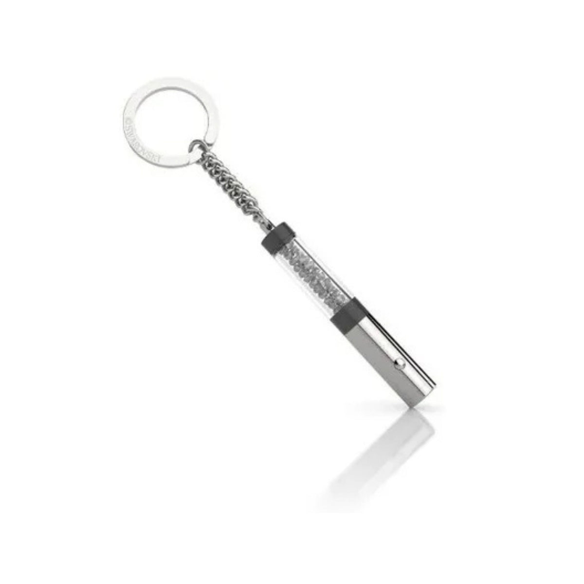 Swarovski Crystalline mini torch with Black Diamond crystals and integrated key ring