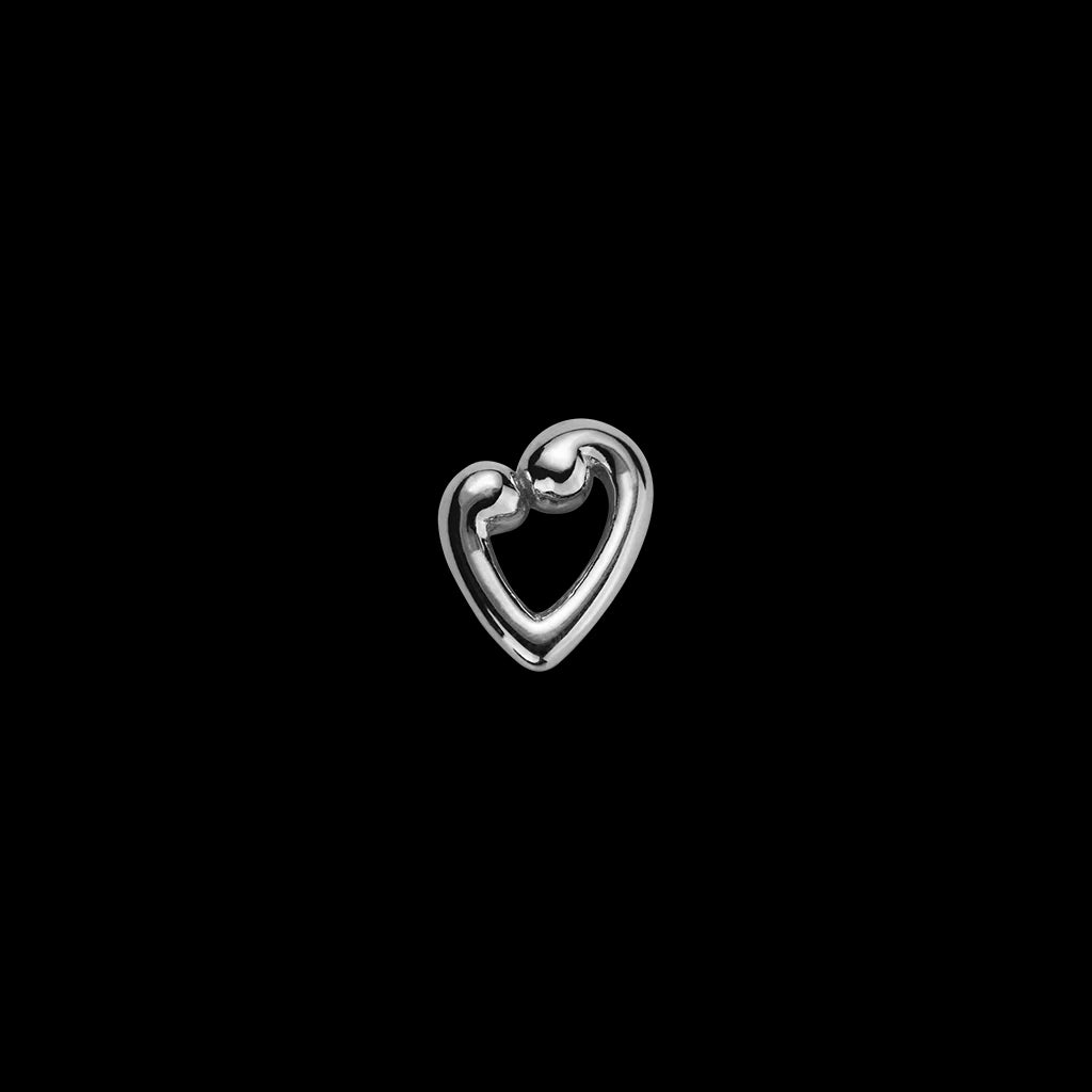 silver heart charm