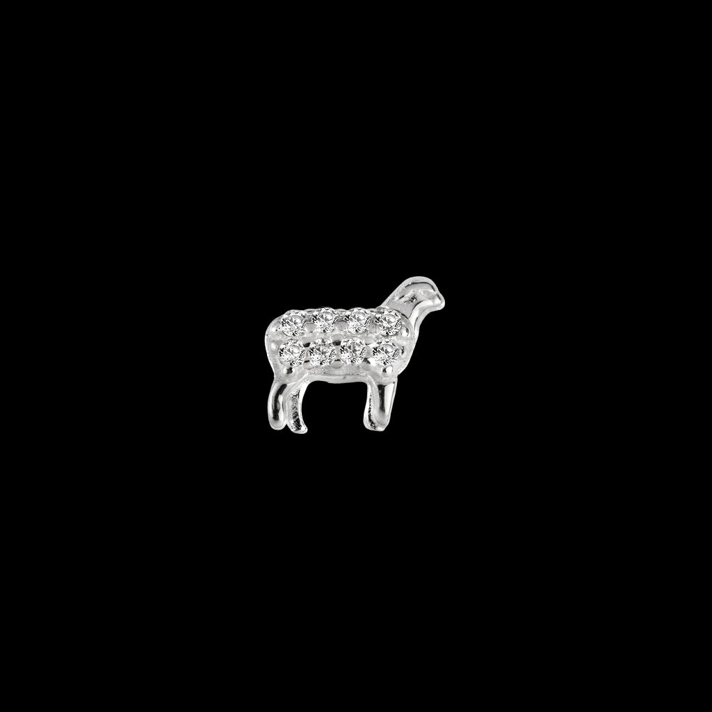 Silver sheep charm