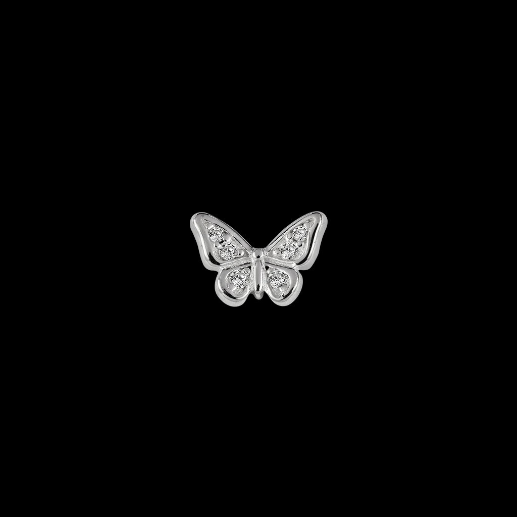 Silver butterfly charm