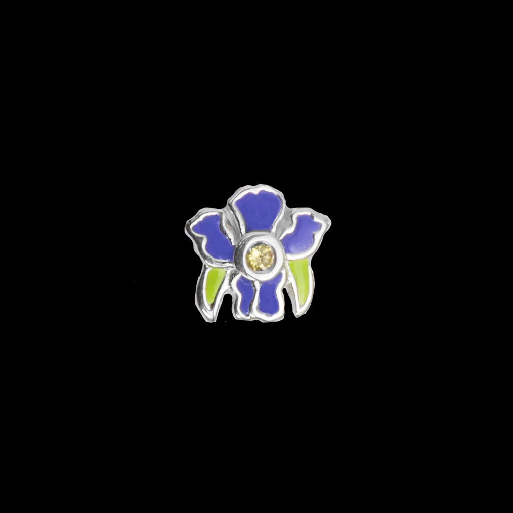 Iris flower charm