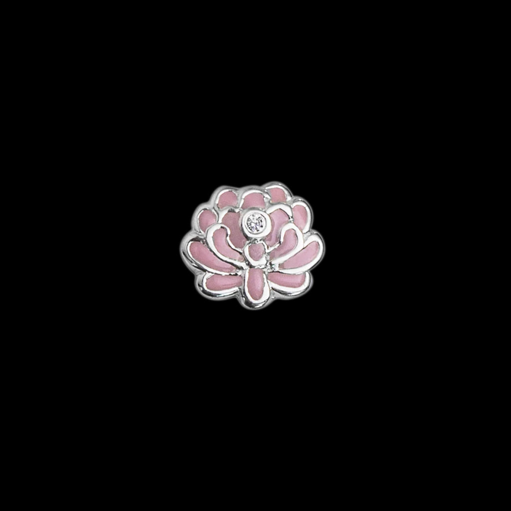 Pink flower charm