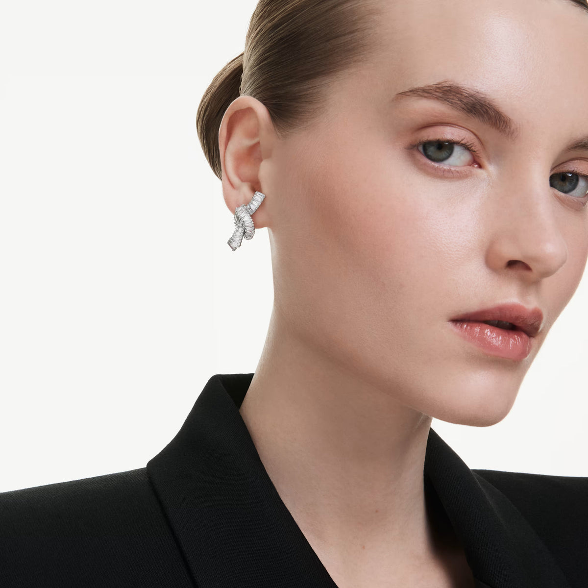 Swarovski Matrix knot earrings detail