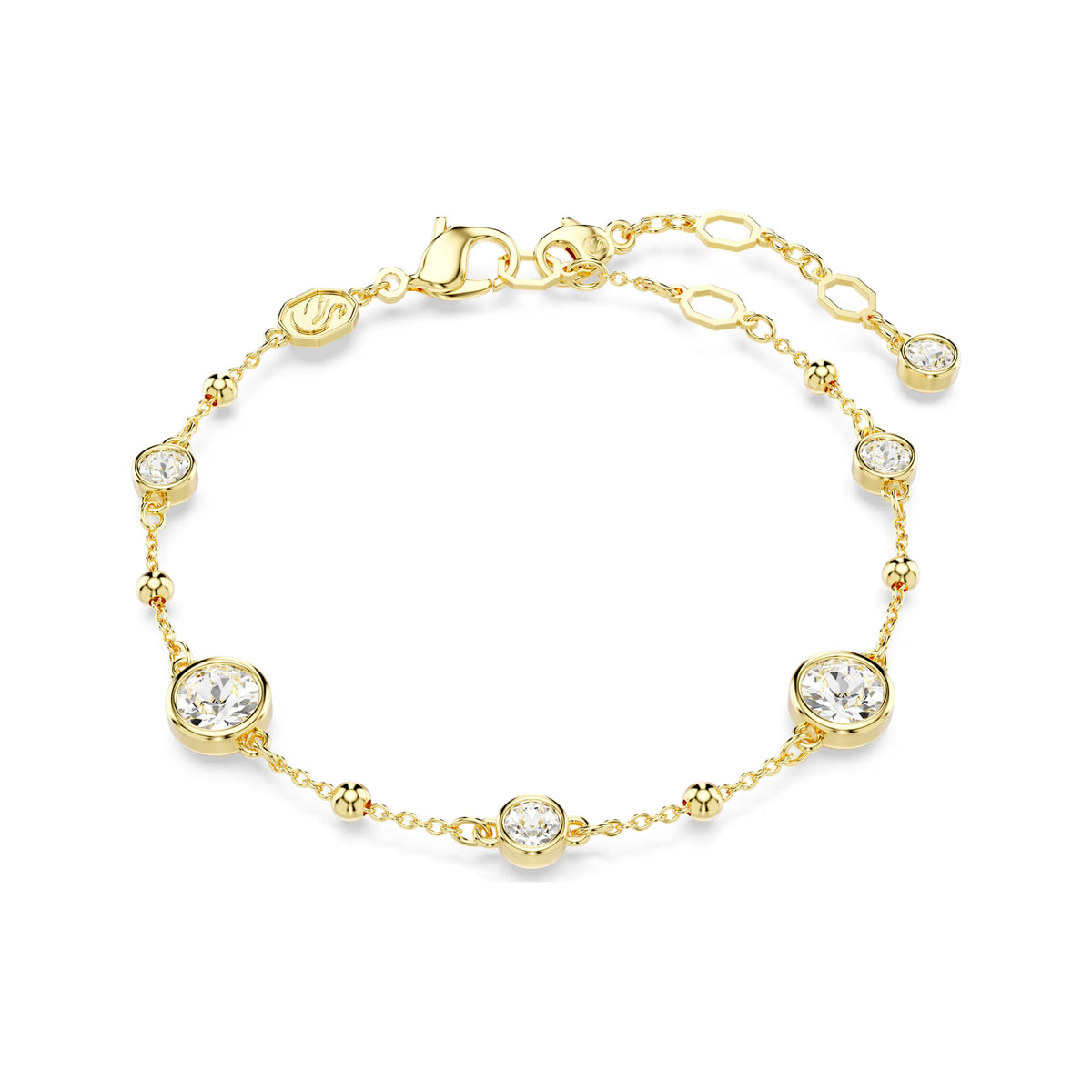 Swarovski Imber bracelet with metal droplets and round cut crystals
