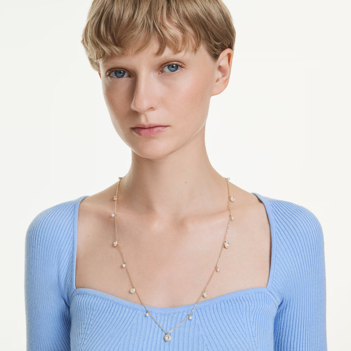 Swarovski Una Angelic crystal pearl strandage, wearable as a necklace or bracelet