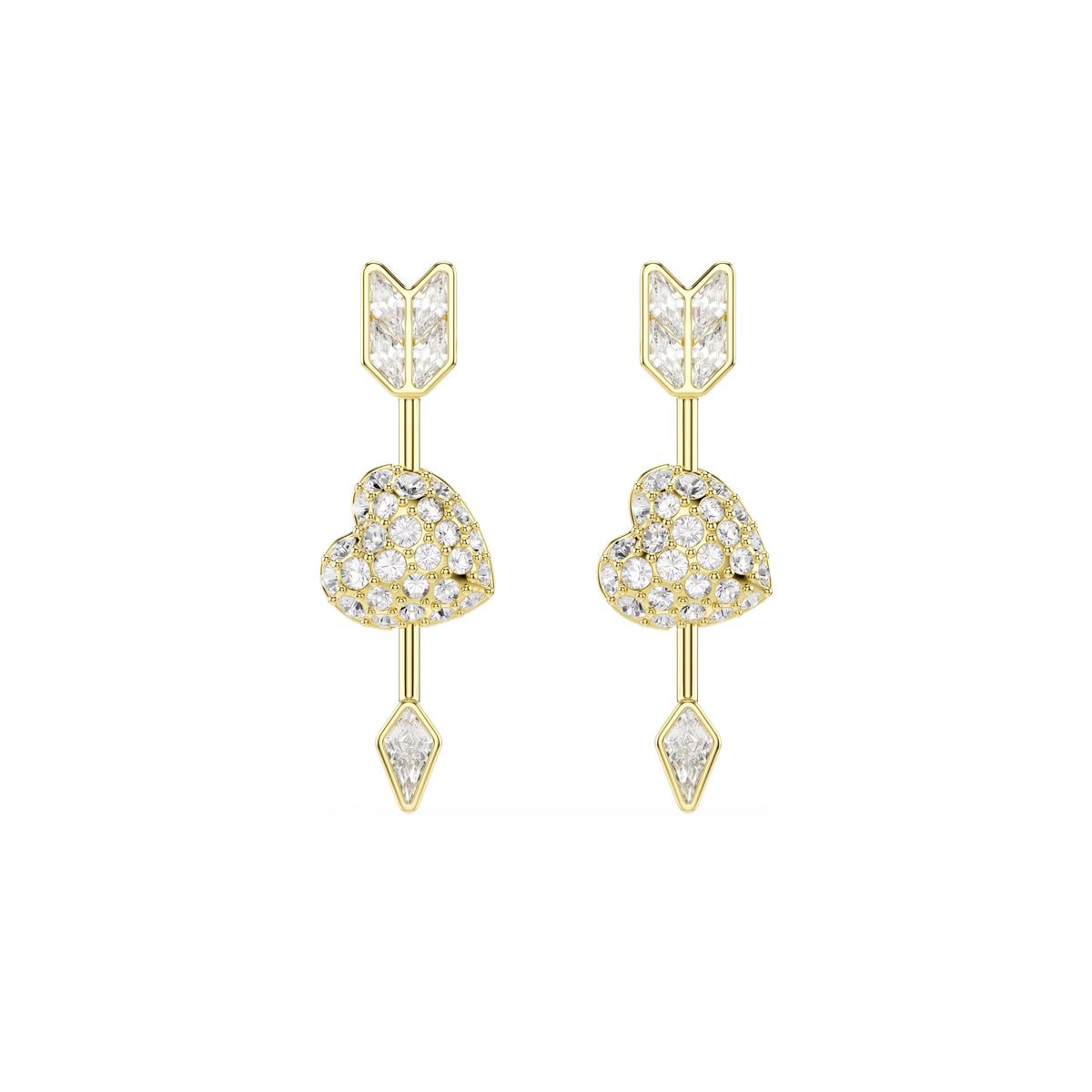 Swarovski Idyllia drop earrings Heart with arrow
