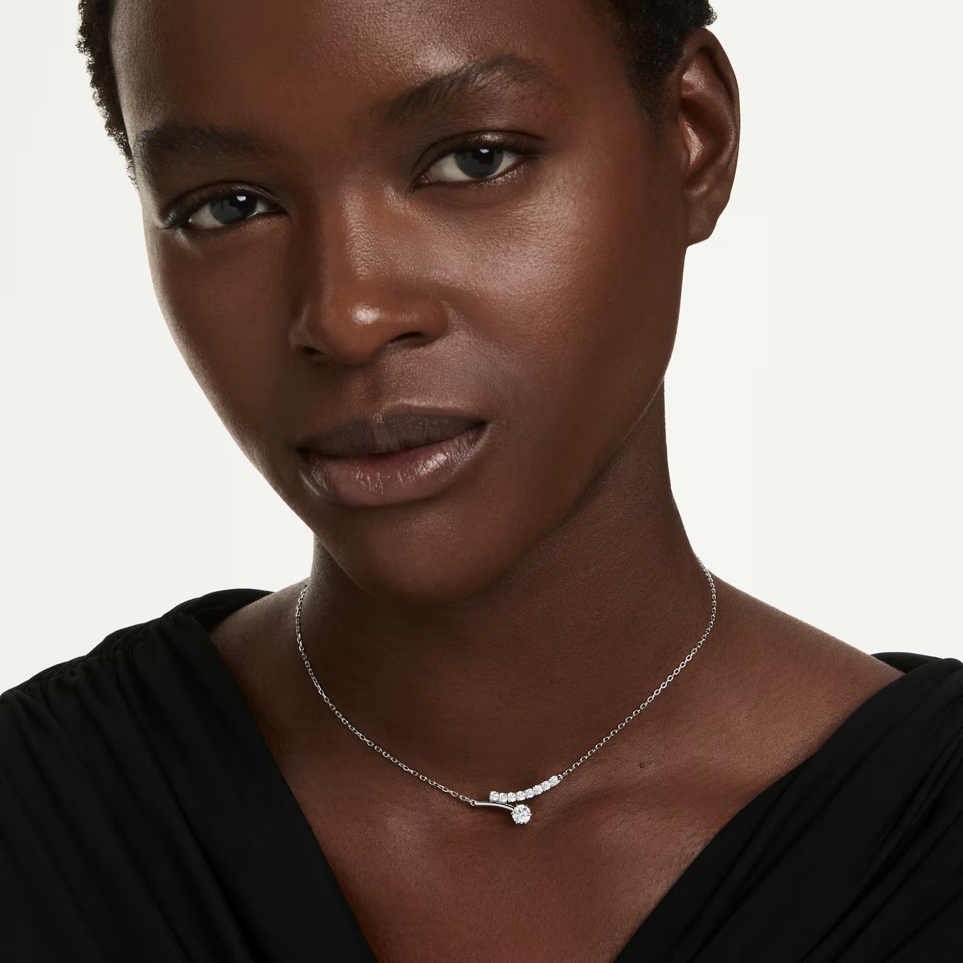 Swarovski Matrix Necklace Round Cut - View 2 | Wrights Jewellers NZ