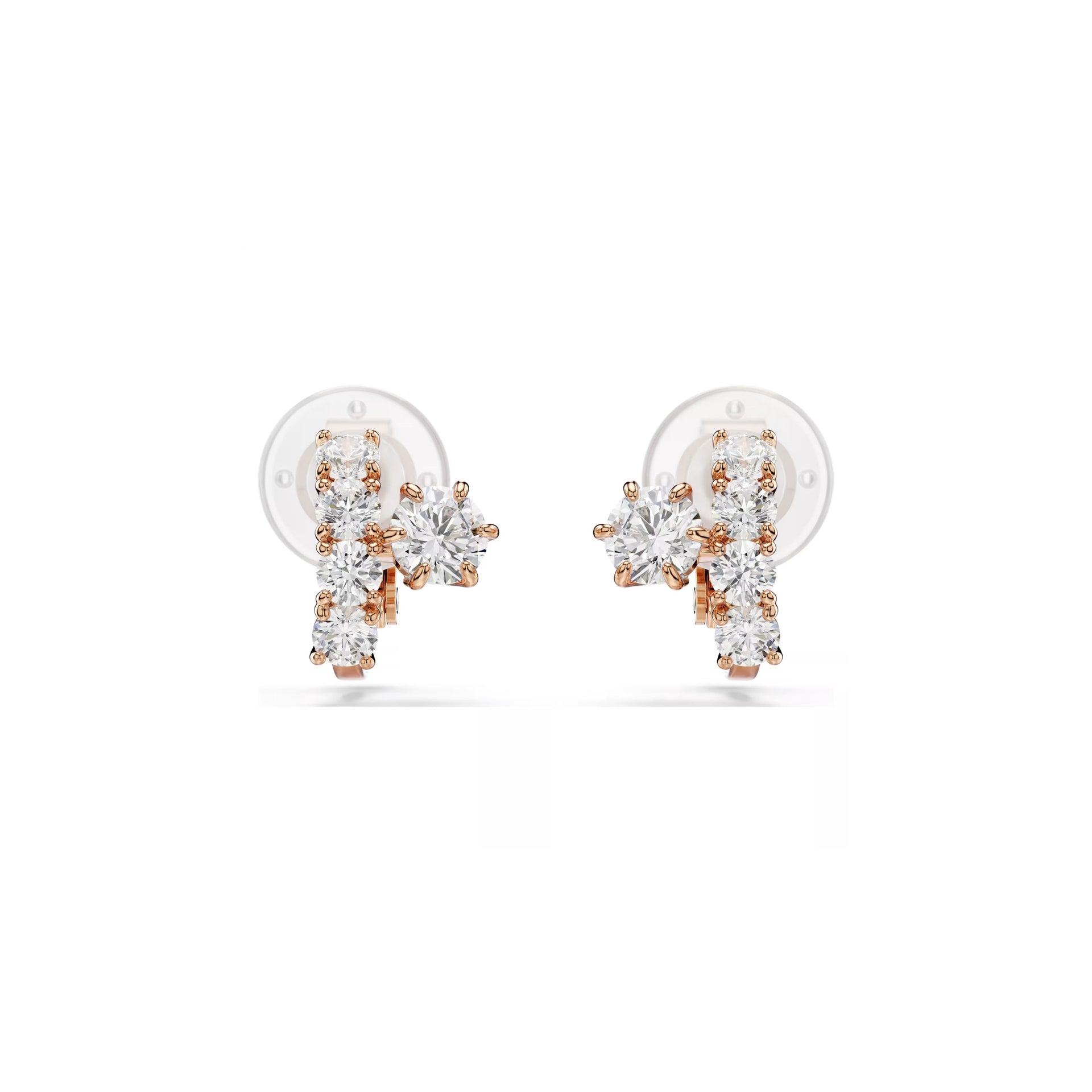 Swarovski Matrix Clip Earrings Round Cut | Wrights Jewellers NZ