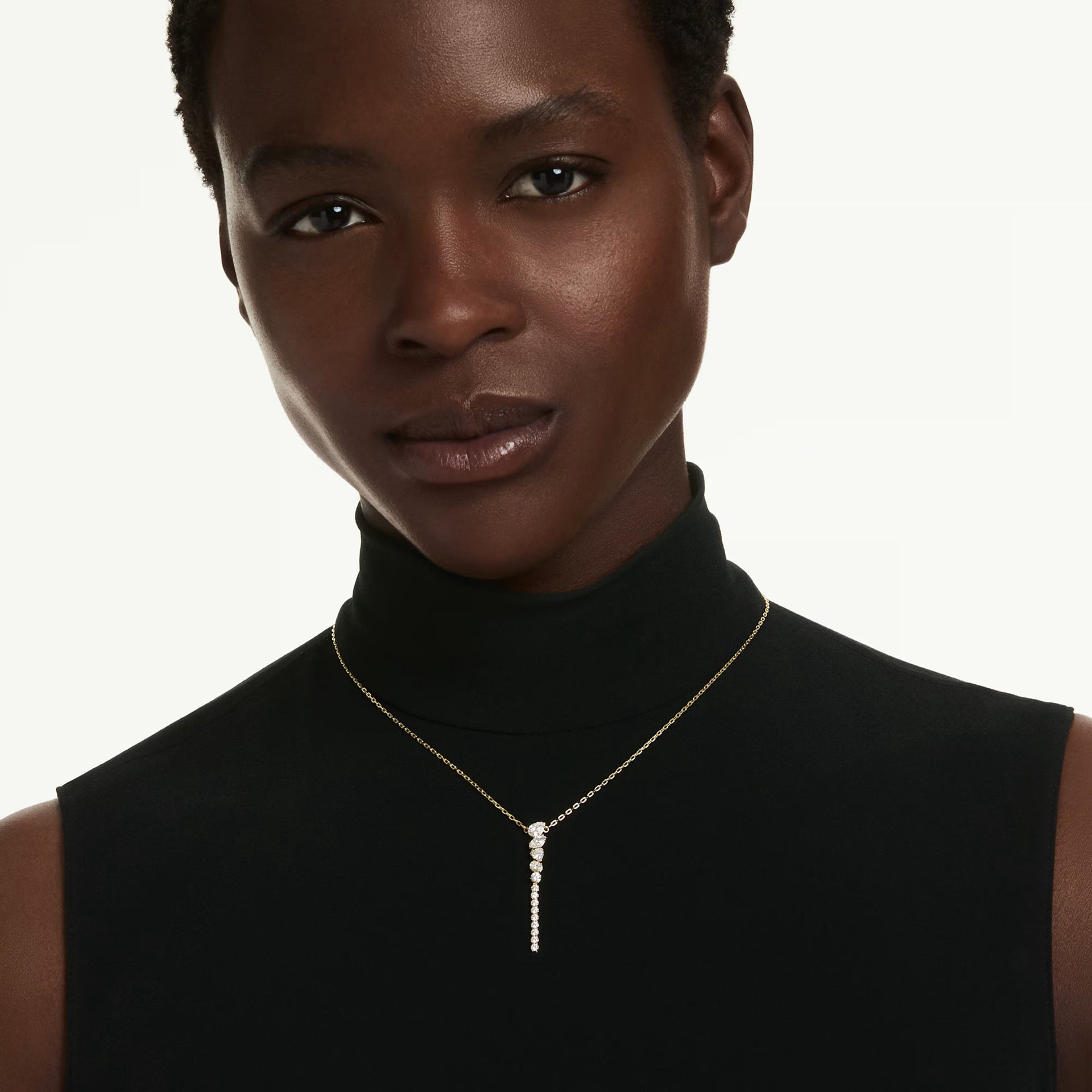 Swarovski Mesmera Y Necklace Mixed Cuts - View 2 | Wrights Jewellers NZ