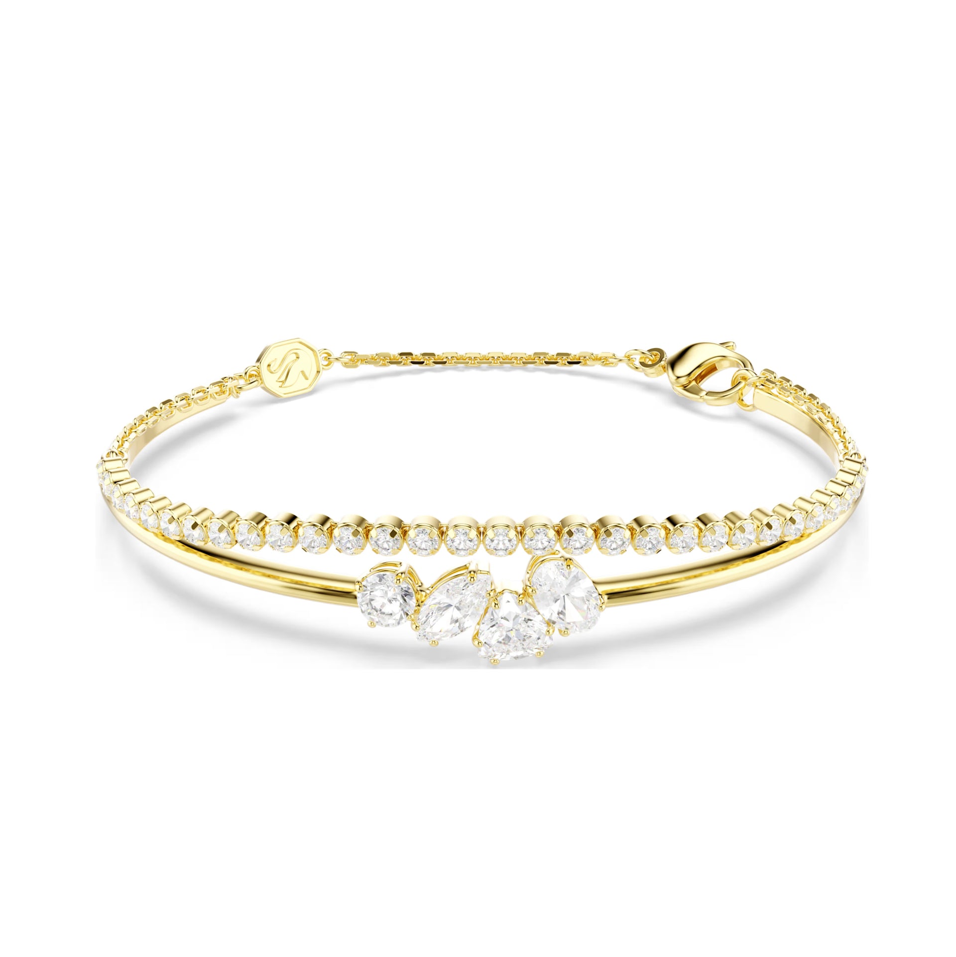 Swarovski Mesmera Double Bracelet in Gold
