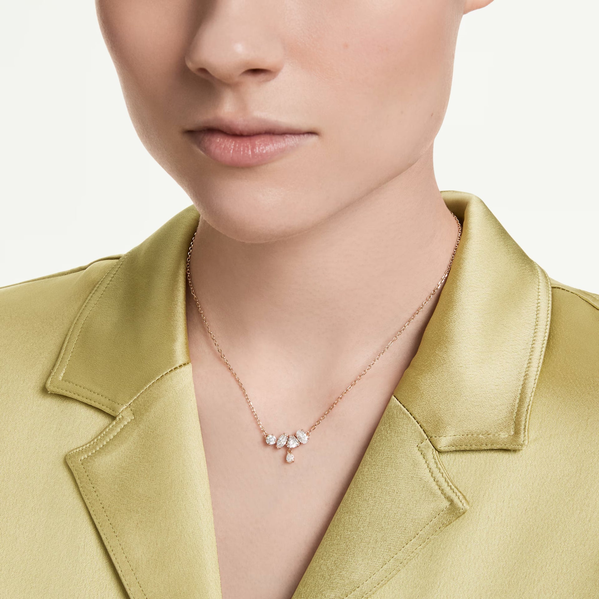 Swarovski Mesmera Pendant Necklace in Rose Gold